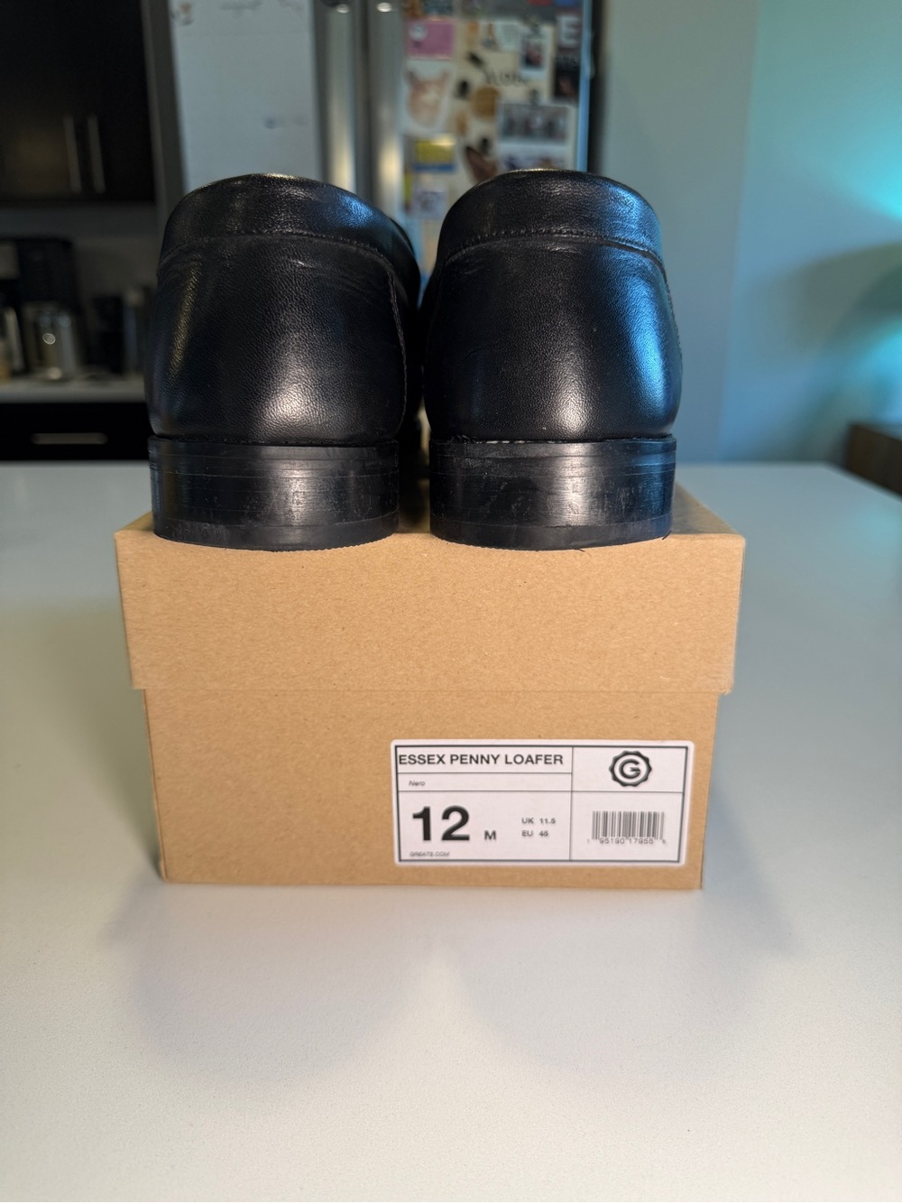 GREATS - Black Leather Penny Loafers in Men’s Size 12 - Picture 2 of 15